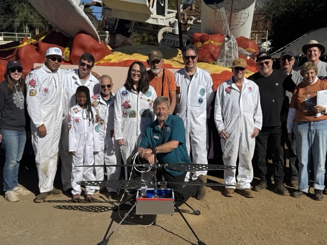 Ernest Koeppen with LCFTRA volunteers and drone